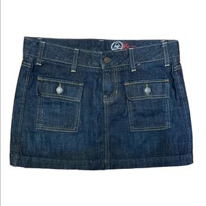 Gap Ltd Edition Denim Skirt Flap Pocket Sz 4 NWOT